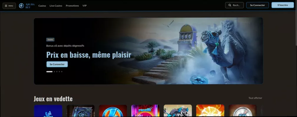 Aruba bet casino jusqu'à 500 tours gratuits